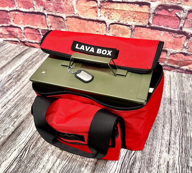 Load image into Gallery viewer, Deluxe Lava Box - FIRECAN PORTABLE FIRE PIT Carry Bag - IGNIK

