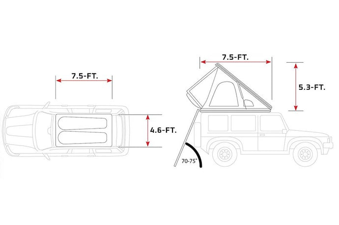 Ironman 4X4 SWIFT 1400 HARD SHELL ROOFTOP TENT