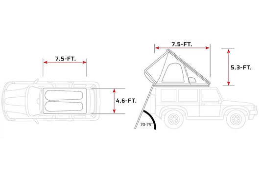 Ironman 4X4 SWIFT 1400 HARD SHELL ROOFTOP TENT