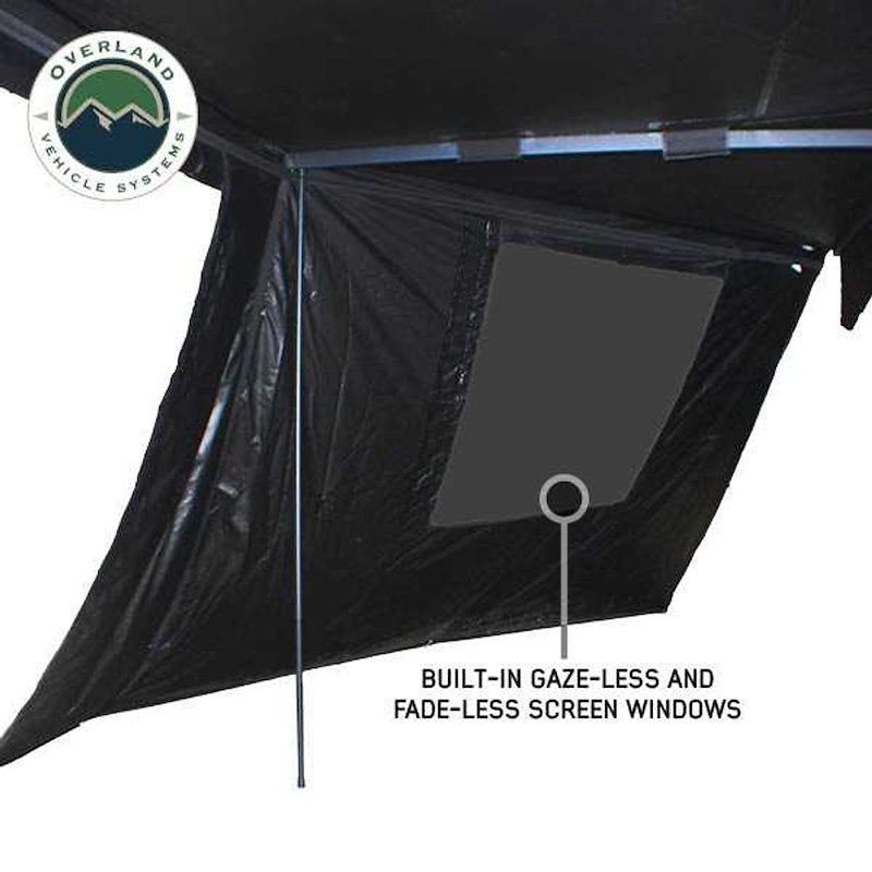 Load image into Gallery viewer, Overland Vehicle Systems XD Nomadic 270 - Awning  with Lights, Black
