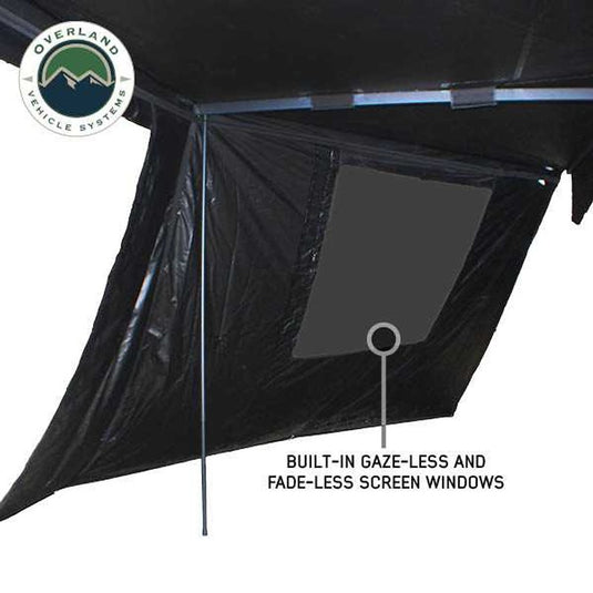 Overland Vehicle Systems XD Nomadic 270 - Awning  with Lights, Black