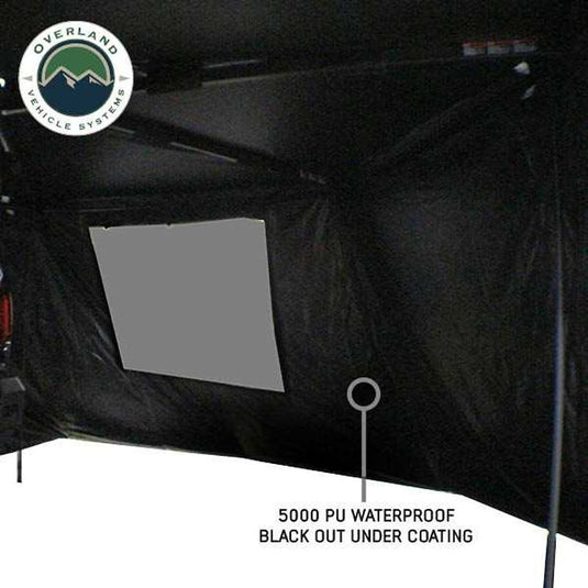 Overland Vehicle Systems XD Nomadic 270 - Awning  with Lights, Black