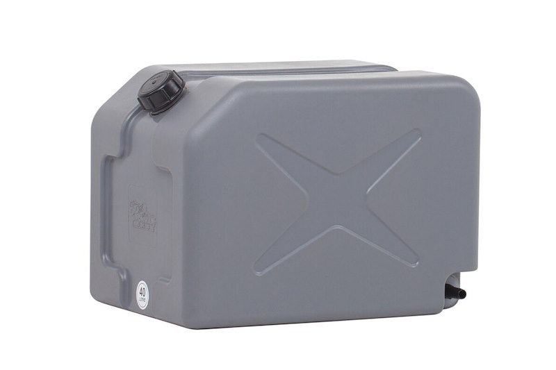 Load image into Gallery viewer, Ironman 2. 40L DOUBLE JERRY CAN WITH BARBED WATER OUTLET
