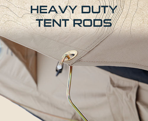 Overland Vehicle Systems TMBK 3 ROOF TOP TENT - TAN BASE