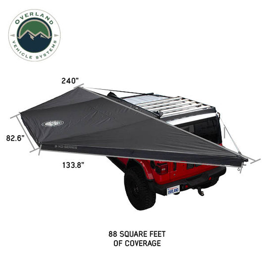 Overland Vehicle Systems XD NOMADIC 180 - AWNING  BLACK BODY