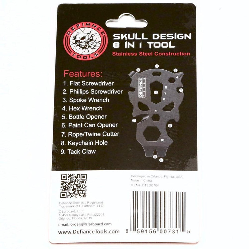 Load image into Gallery viewer, Skull Keychain EDC Tool - 8 in 1
