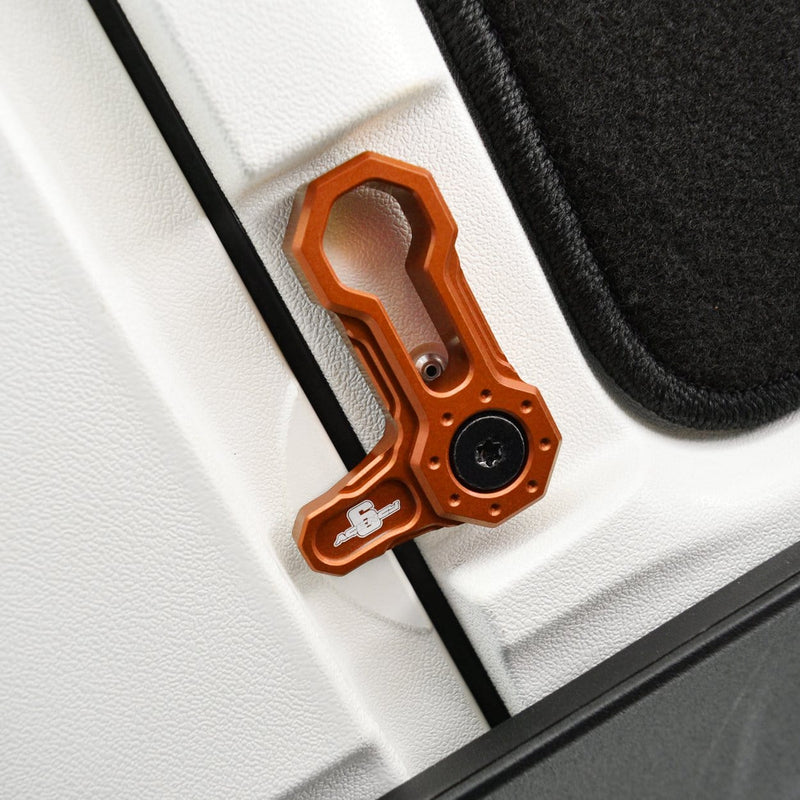 Load image into Gallery viewer, L-SHAPED ROOF LOCKS - JK JEEP (Set of 4) - ORANGE
