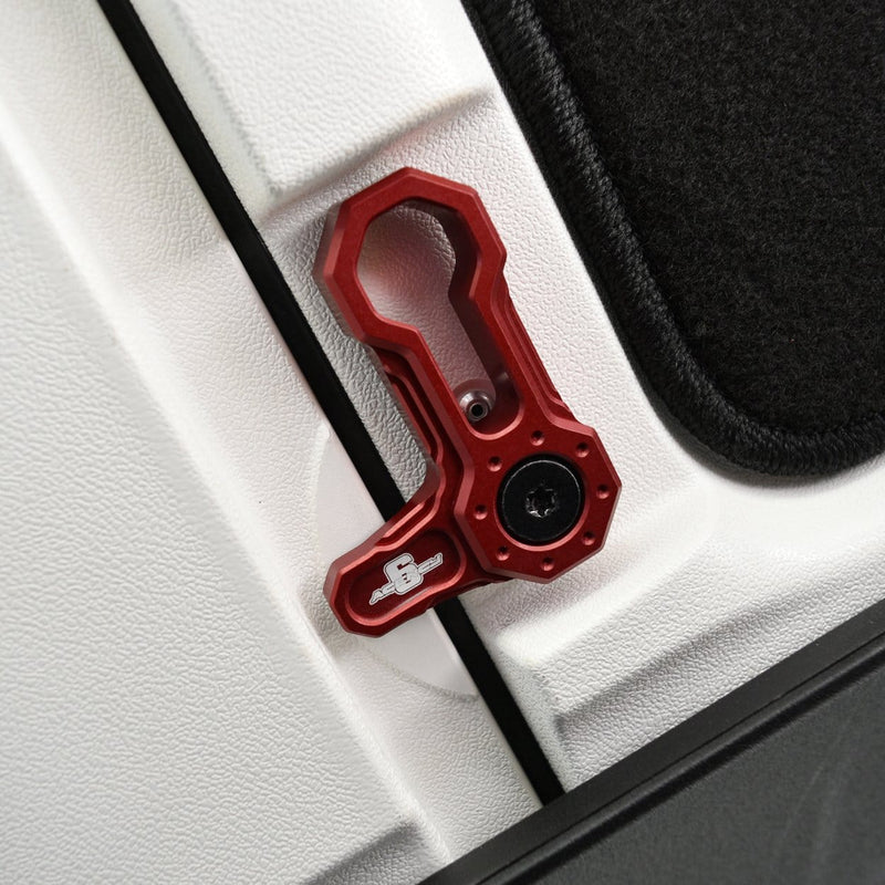 Load image into Gallery viewer, L-SHAPED ROOF LOCKS - JK JEEP (Set of 4) - RED
