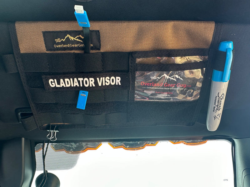 Load image into Gallery viewer, Jeep Gladiator MOLLE Visor Organizer - Tacoma Visor
