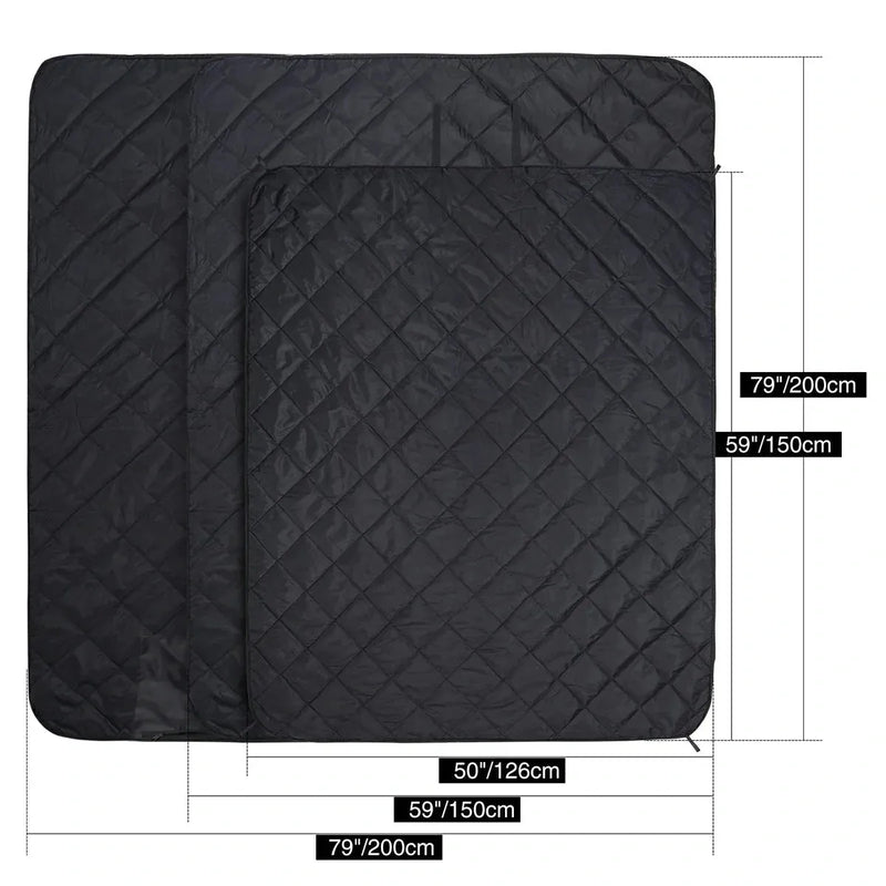 Load image into Gallery viewer, Waterproof Stadium Blanket with Sherpa Lining

