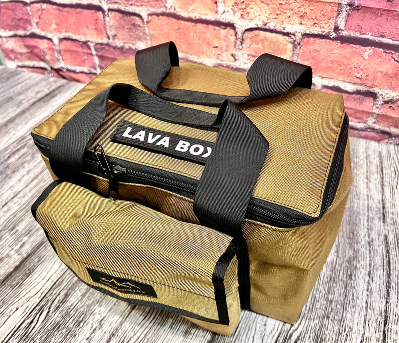 Load image into Gallery viewer, Deluxe Lava Box - FIRECAN PORTABLE FIRE PIT Carry Bag - IGNIK
