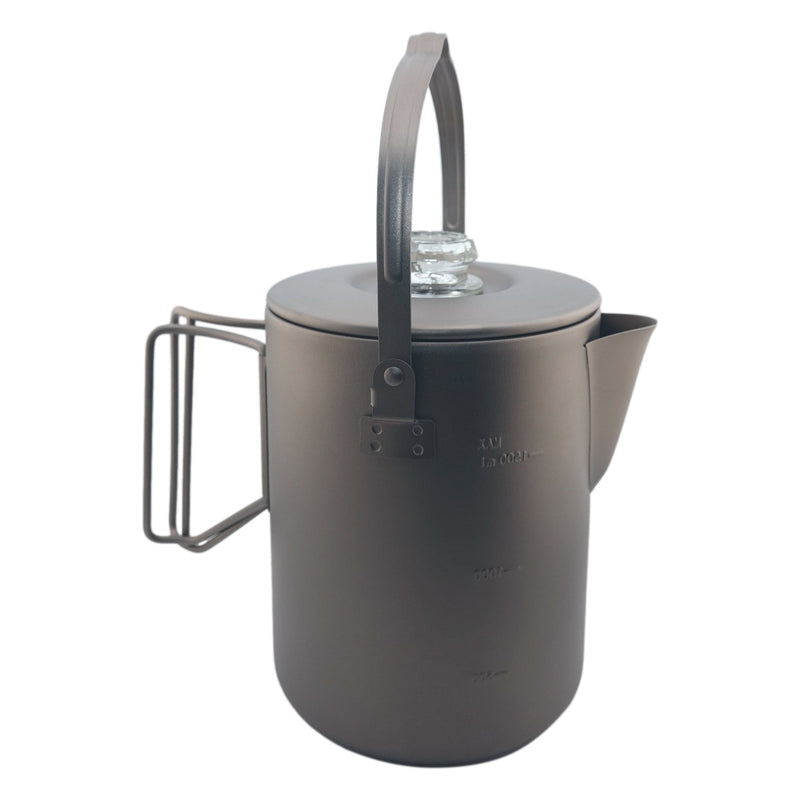 Load image into Gallery viewer, Titanium Coffee Percolator Taste Coffee, Not Metal · 1.5L · 6 Cups · 395g Ultralight

