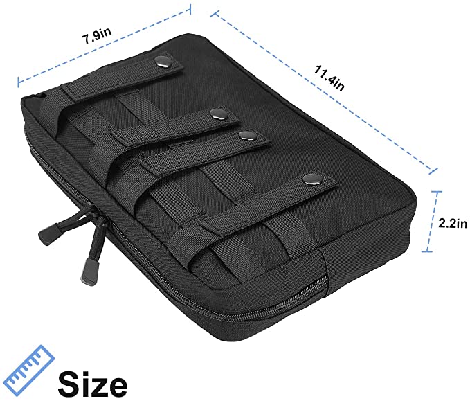 Load image into Gallery viewer, MOLLE Pouch Horizontal Multi-Purpose Utility Bag -Black
