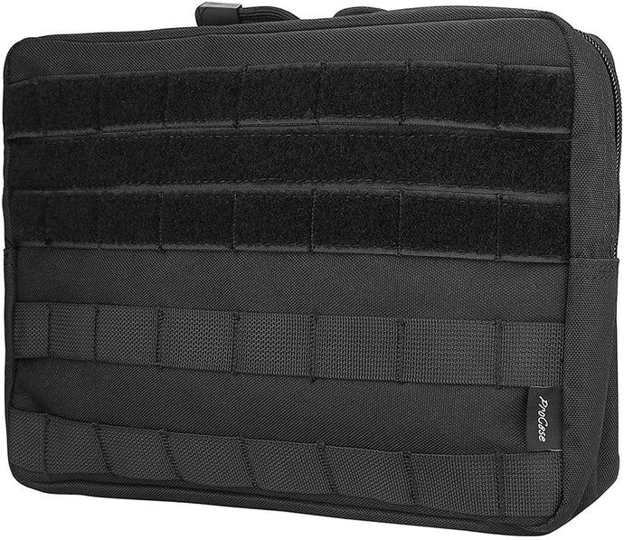 MOLLE Pouch Horizontal Multi-Purpose Utility Bag -Black