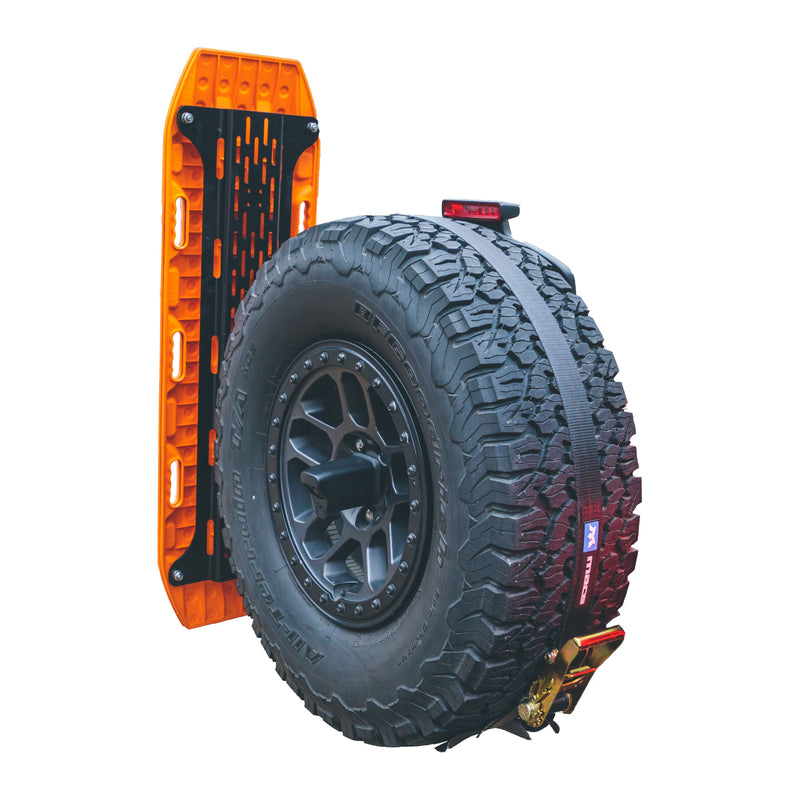 Load image into Gallery viewer, Overland Kitted Spare Tire MAXTRAX Mounting System
