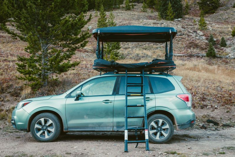 Load image into Gallery viewer, Overland Junction Golden Roof Top Tent
