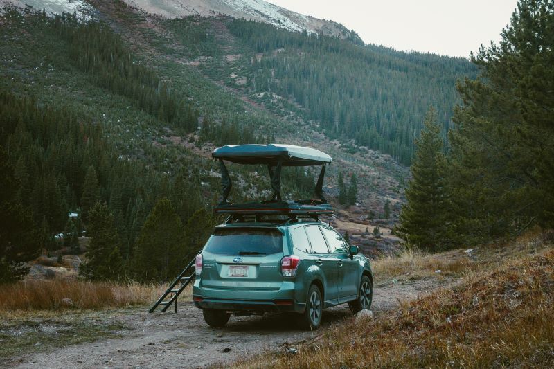 Load image into Gallery viewer, Overland Junction Golden Roof Top Tent
