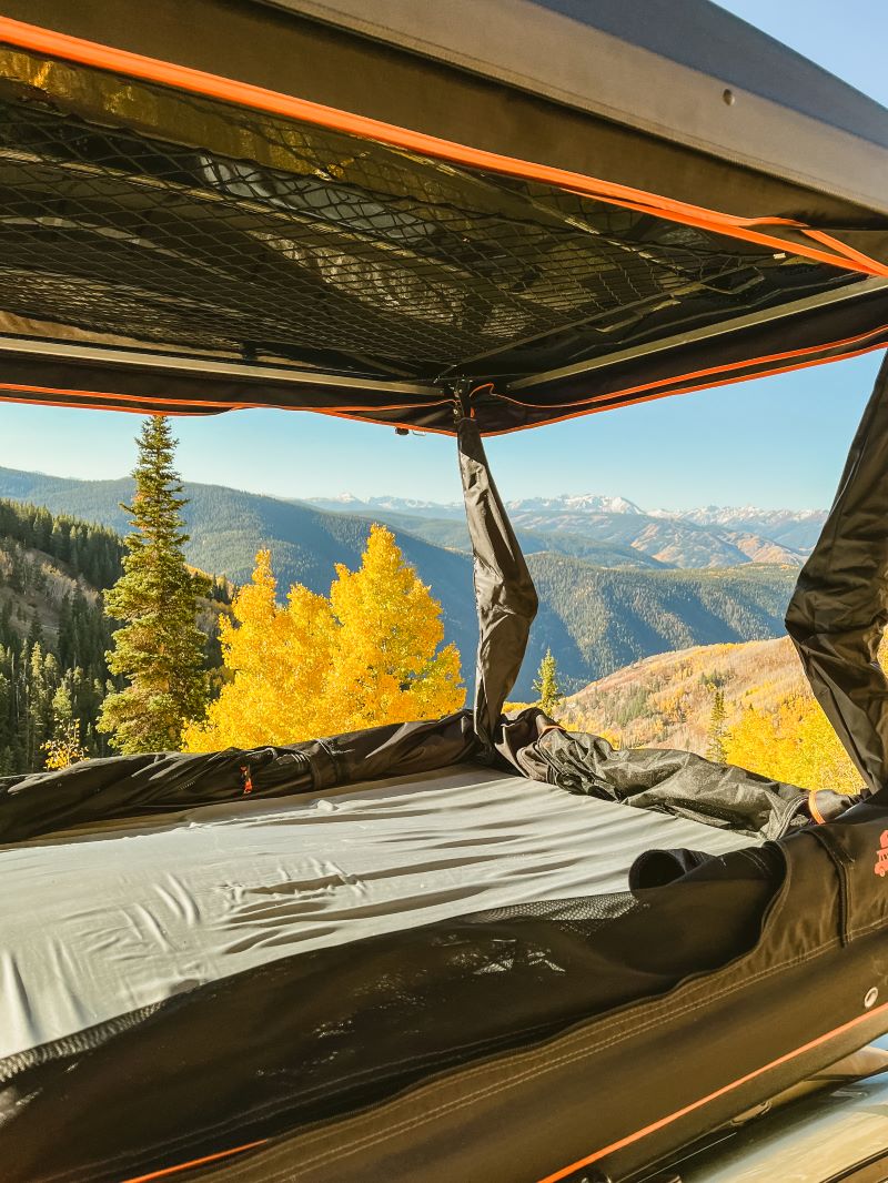 Load image into Gallery viewer, Overland Junction Golden Roof Top Tent
