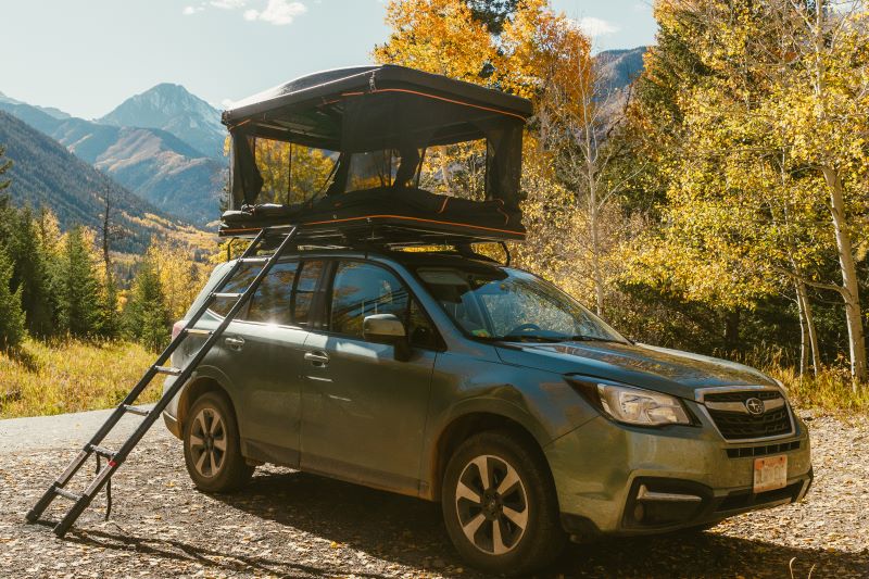 Load image into Gallery viewer, Overland Junction Golden Roof Top Tent
