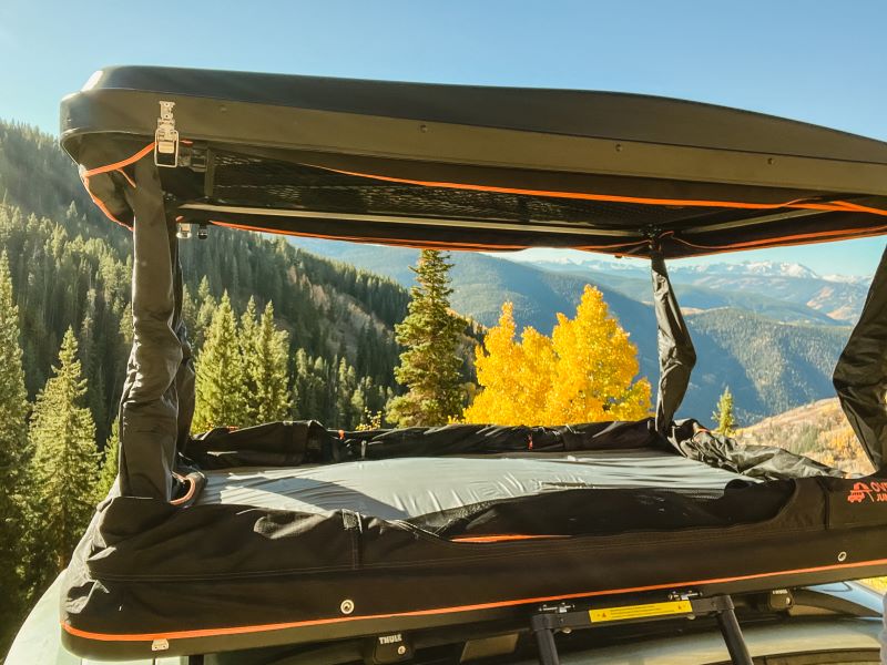 Load image into Gallery viewer, Overland Junction Golden Roof Top Tent
