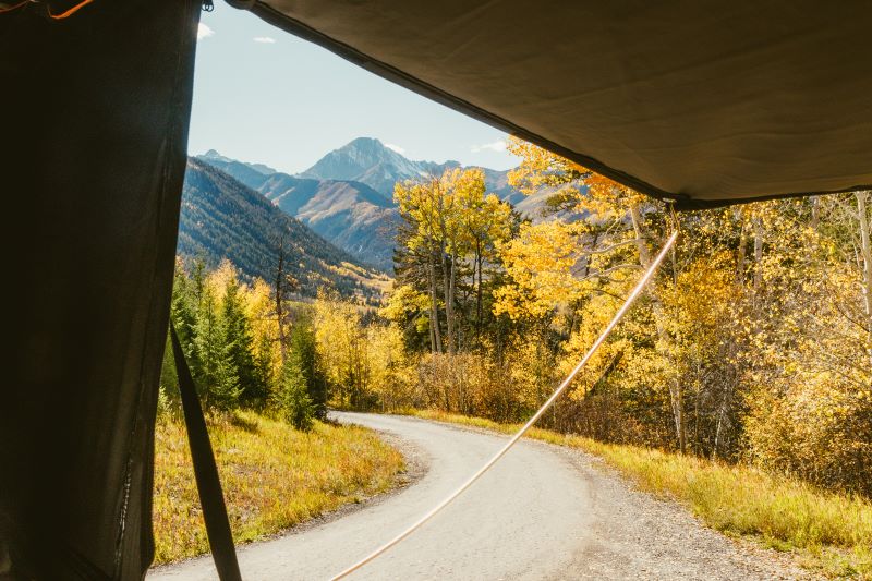 Load image into Gallery viewer, Overland Junction Golden Roof Top Tent

