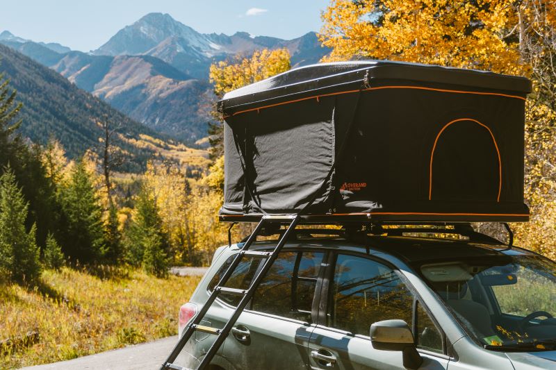 Load image into Gallery viewer, Overland Junction Golden Roof Top Tent
