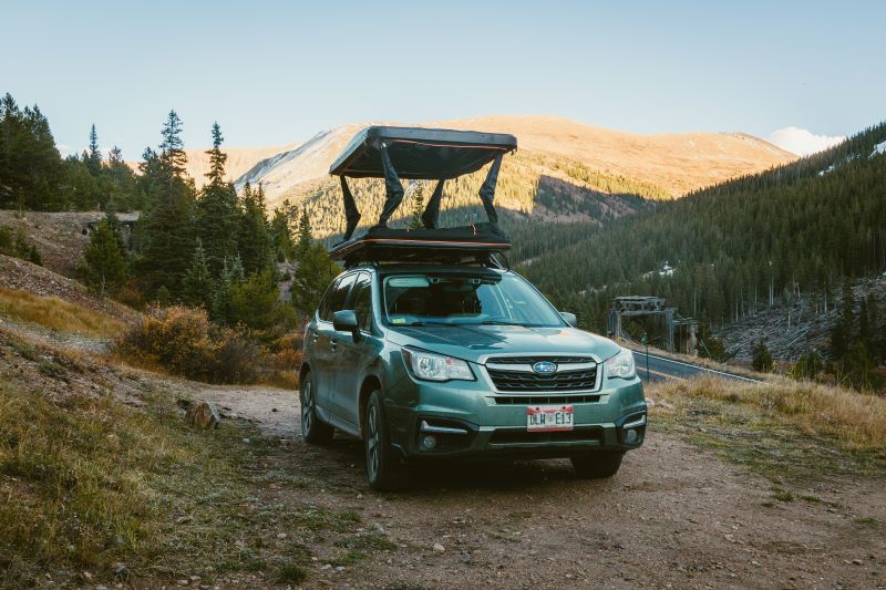 Load image into Gallery viewer, Overland Junction Golden Roof Top Tent
