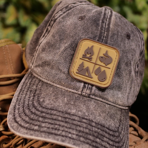 Load image into Gallery viewer, Survival Compass Patch: Desert Tan

