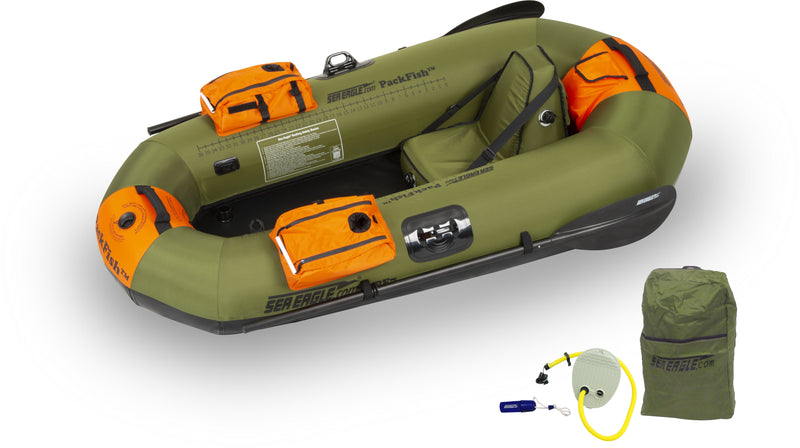Load image into Gallery viewer, The PF7 PackFish™ Inflatable Fishing Boat - Deluxe Fishing Package
