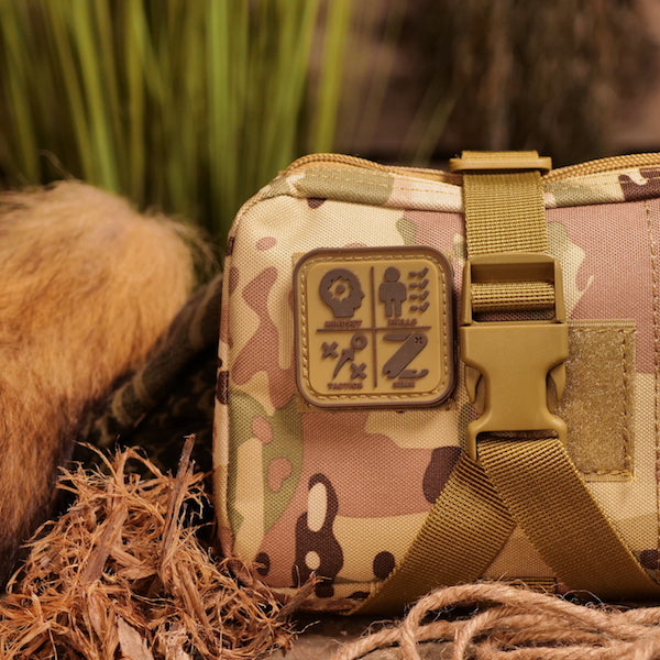 Load image into Gallery viewer, Survival Compass Patch: Orange
