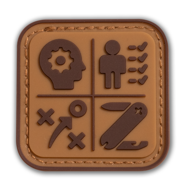 Load image into Gallery viewer, Survival Compass Patch: Orange
