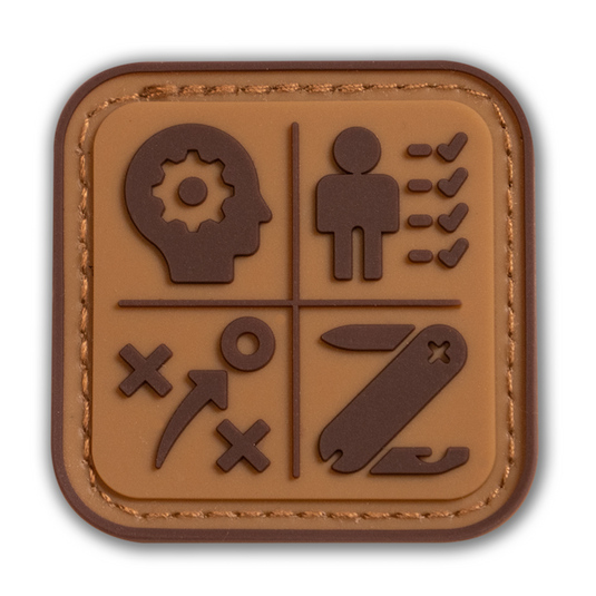 Survival Compass Patch: Orange