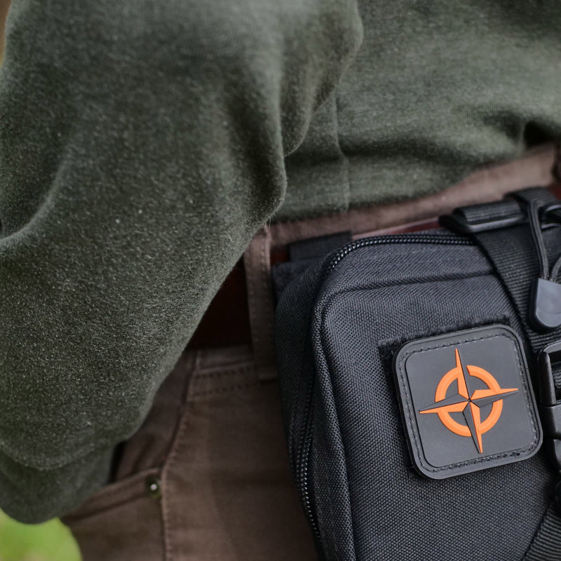Load image into Gallery viewer, Survival Compass Patch: Desert Tan
