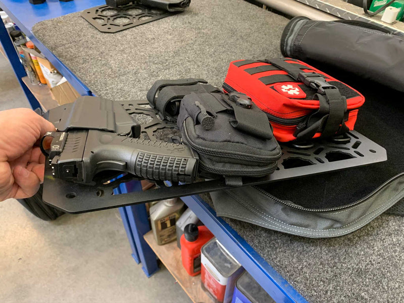 Load image into Gallery viewer, Backpack Insert Panel kit - with pistol holder, first aid kit, dual mag holder, Molle pouch
