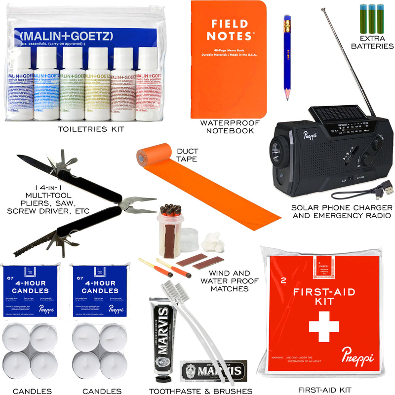 Load image into Gallery viewer, The Prepster | Two-Person | 3-Day Emergency Kit Bag
