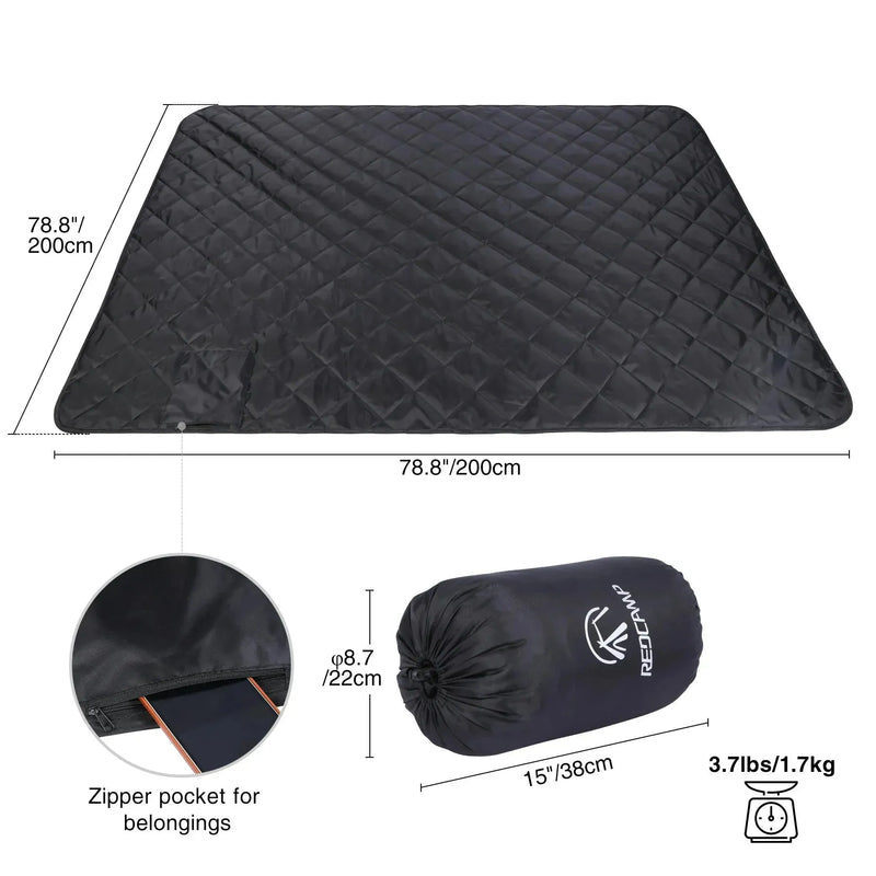 Load image into Gallery viewer, Waterproof Stadium Blanket with Sherpa Lining
