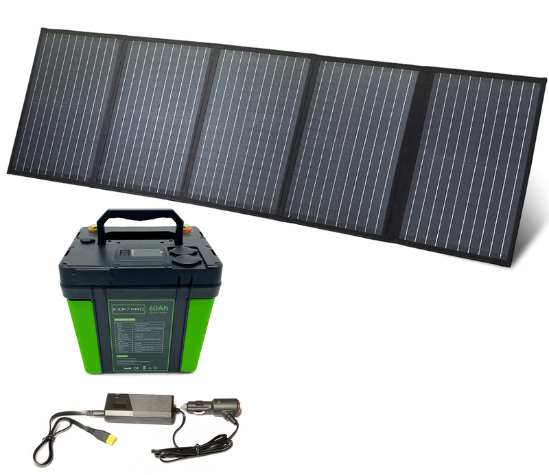 Load image into Gallery viewer, EXP240PRO + 100 Watt Solar Panel Bundle
