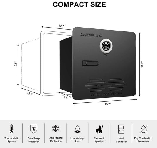 2.64GPM Tankless RV Hot Water Heater PRO With Remote Control
