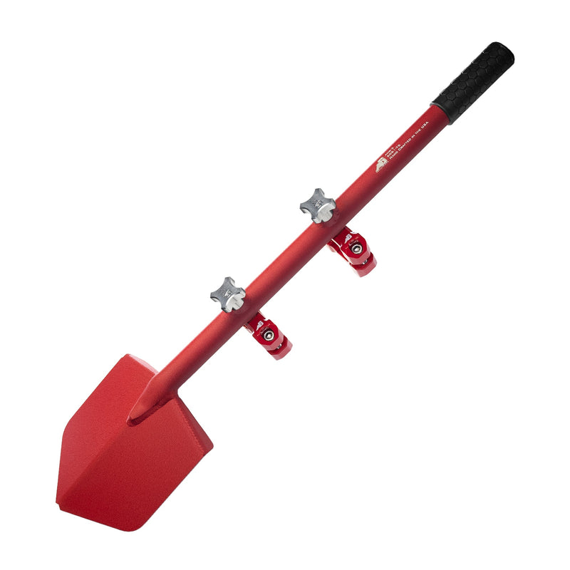 Load image into Gallery viewer, Shovel / Mount Combo - Red LONG Shovel / Red UMD with Knobs
