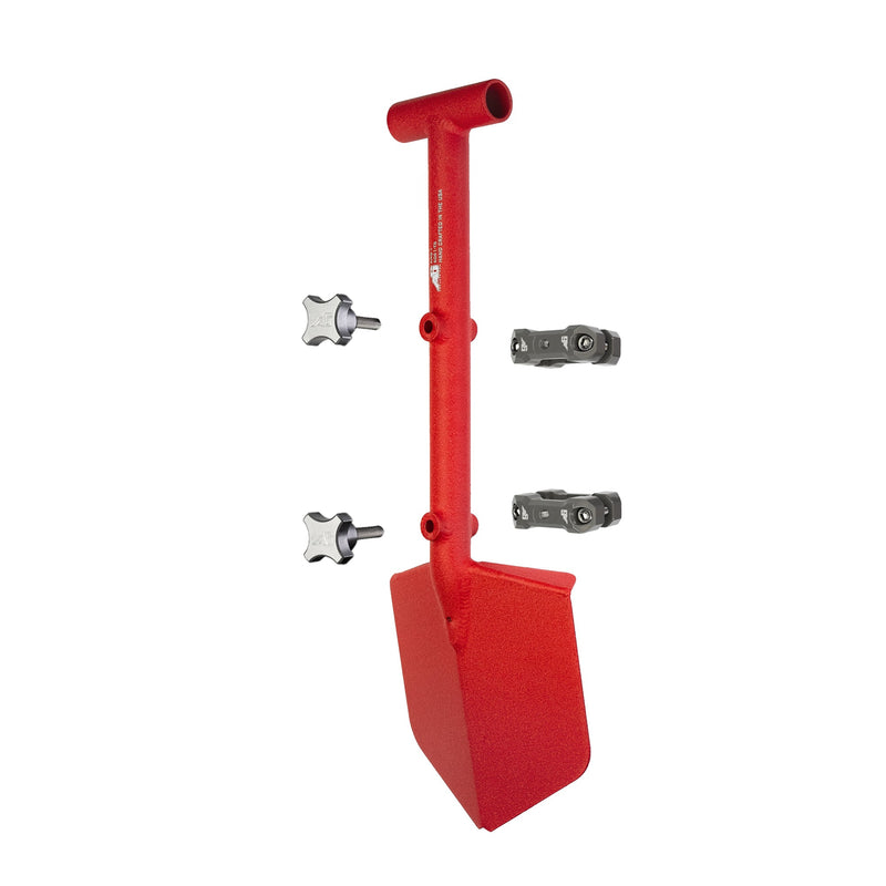 Load image into Gallery viewer, Shovel / Mount Combo - Red Mini Shovel / Grey UMD with Knobs
