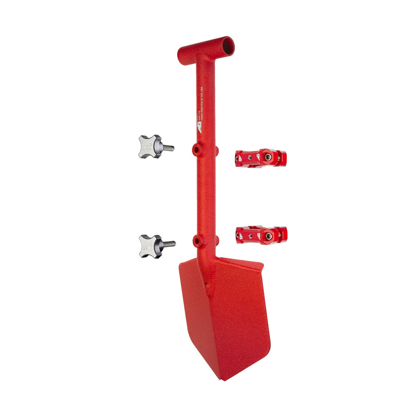 Load image into Gallery viewer, Shovel / Mount Combo - Red Mini Shovel / Red UMD with Knobs
