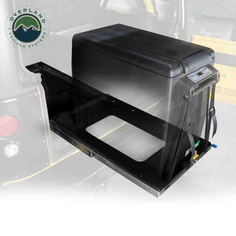 Load image into Gallery viewer, Overland Vehicle Systems Refrigerator Tray with Slide and Tilt (Small)
