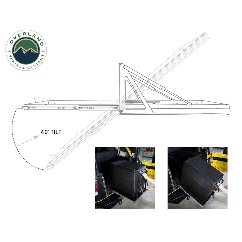 Load image into Gallery viewer, Overland Vehicle Systems Refrigerator Tray with Slide and Tilt (Small)
