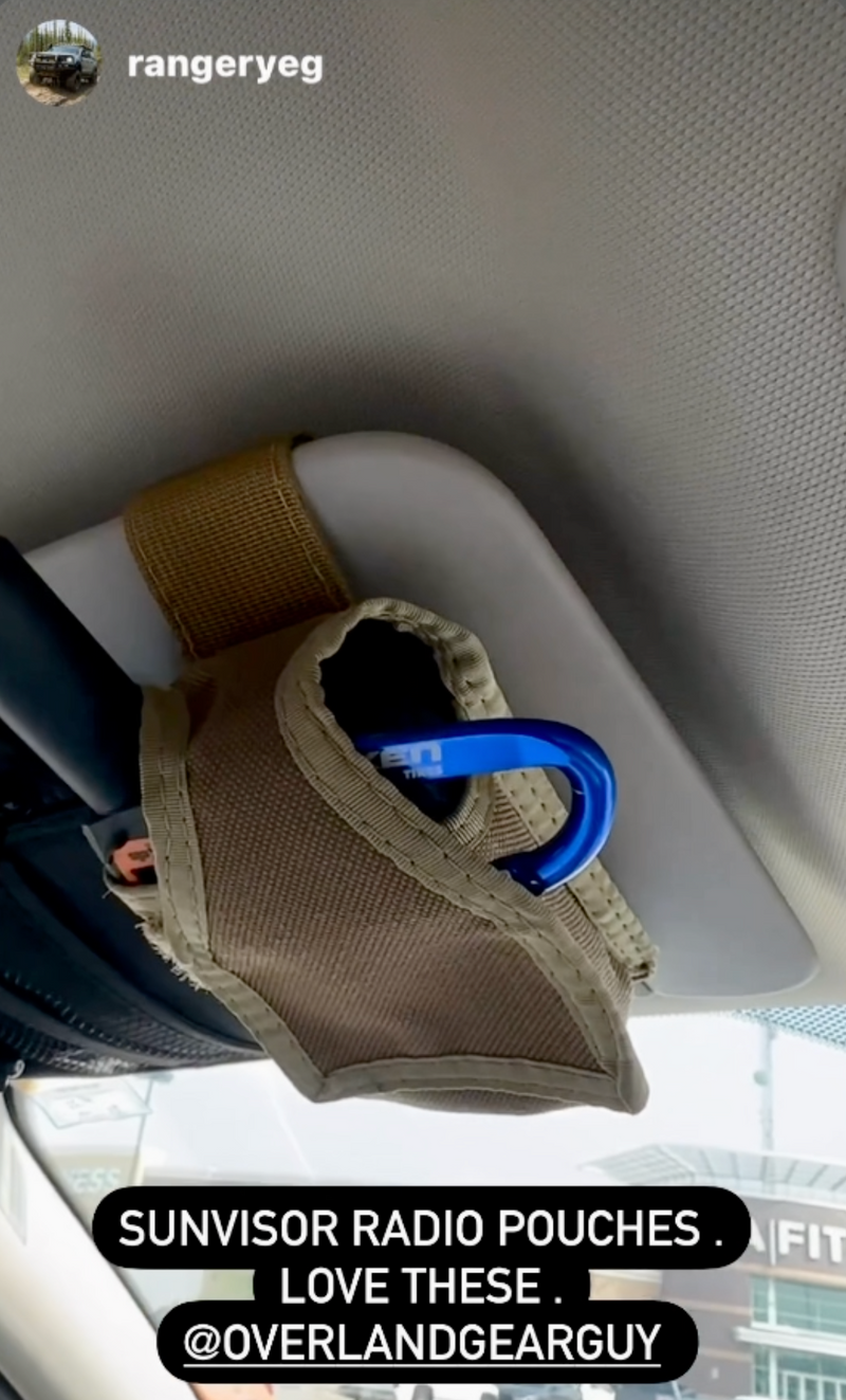 Load image into Gallery viewer, Sun Visor Radio Pouch
