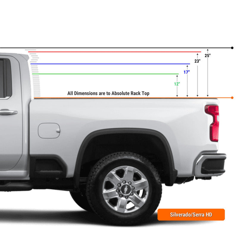 Load image into Gallery viewer, XTR1 Bed Rack for Retrax XR Cover - GM Silverado &amp; Sierra 2500HD / 3500HD
