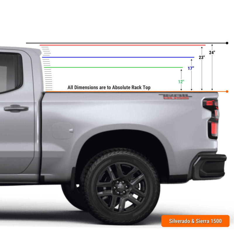 Load image into Gallery viewer, XTR1 Bed Rack for Retrax XR Cover - GM Silverado &amp; Sierra 1500
