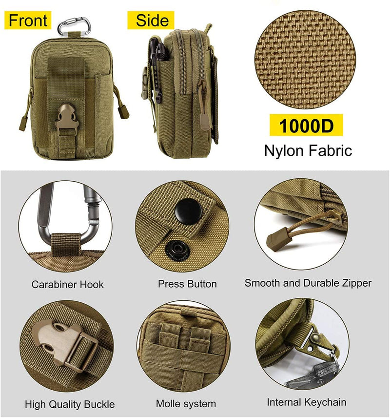 Load image into Gallery viewer, Small Personal Gear Molle pouch with pockets
