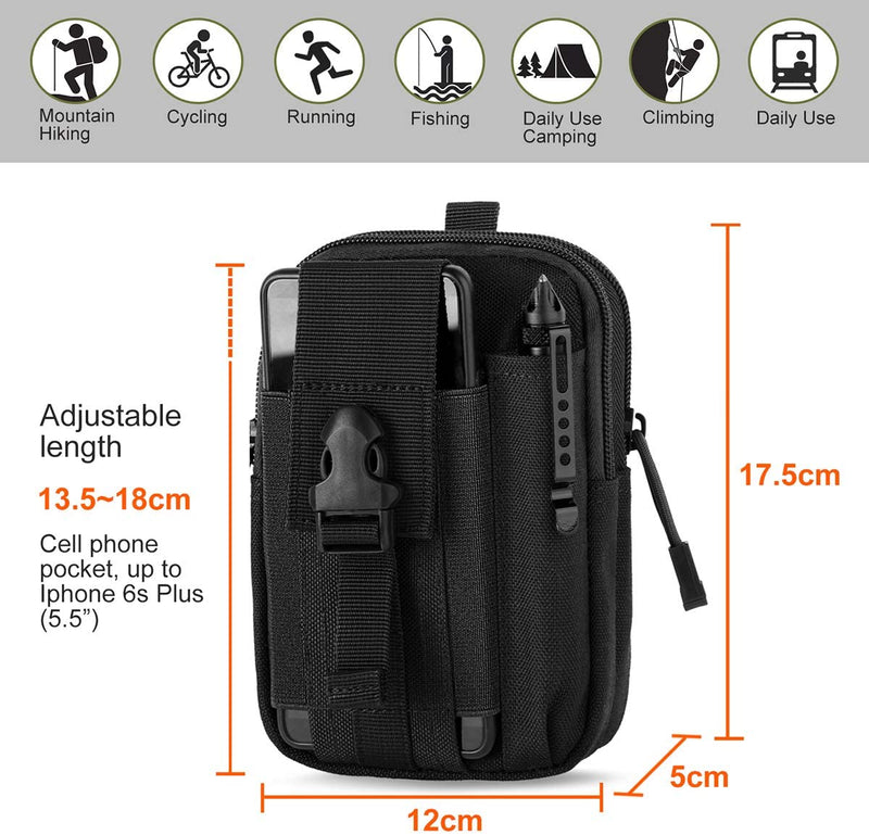 Load image into Gallery viewer, Small Personal Gear Molle pouch with pockets
