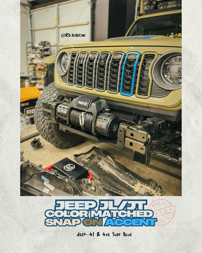 Load image into Gallery viewer, "Snap On" Accent Slot Cover for 24-25 Grille Wrangler JL JT Grille
