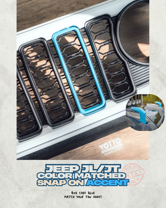 "Snap On" Accent Slot Cover for 24-25 Grille Wrangler JL JT Grille